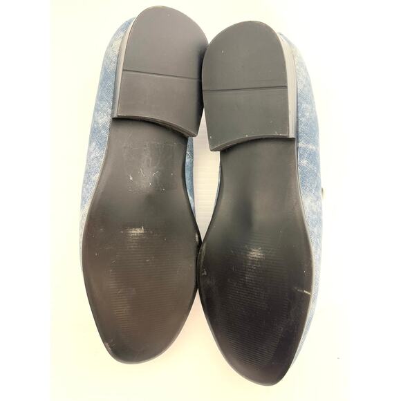 Burju Jungle Rose Denim Tassel Loafers Women’s Size 7 EU 39 Casual Slip On - Picture 6 of 8